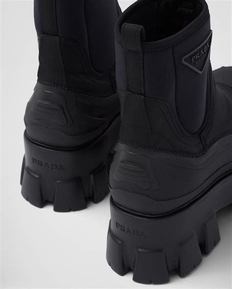 prada men's monolith boots|prada monolith gabardine boots.